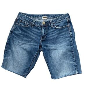 Banana Republic Jean Shorts Raw Hem Size 27